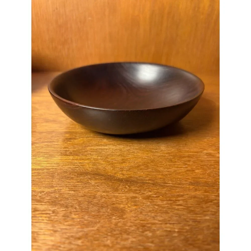 Vintage Barry Biesanz Woodworks Set of 3 Cocobolo Turned Wood Bowls